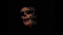 Hally's Halloween Hologram Projector Floating Skull Head with Scary Sound Effects