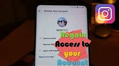 Easily Get back your Instagram Account