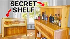 DIY Bar Cabinet with a Secret