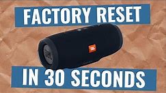How to hard factory reset in JBL Charge 3 Bluetooth Speaker