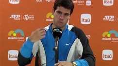 ATP - Miami 2024 - Carlos Alcaraz : Carlos Alcaraz : "Tout va bien, mon niveau a été parfait Lorenzo