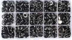 70 Sets 15mm 5/8" Heavy Duty Snap Fasteners Kit, Metal Snaps for Leather Crafts Sewing Repair Clothing Button Kit with Snap Installation Tool