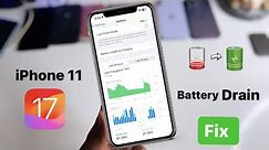 iPhone 11 iOS 17 Battery Drain Fix