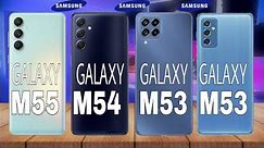 Samsung Galaxy M55 Vs Samsung Galaxy M54 Vs Samsung Galaxy M53 Vs Samsung Galaxy M52 Spec's Review