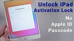How to Unlock iPad Activation Lock without Apple ID and Password