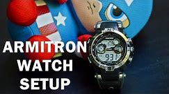 How to setup any Armitron watch- All the functions!