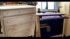 I Turned An Old Dresser Into A Standing Desk