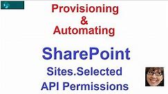 SharePoint Sites.Selected Automation 1/2
