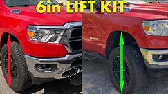 How to Install 6” Lift Kit Rough Country 2020 RAM 1500 Install in your Driveway no Lift! Easy