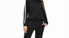 Uniexcosm Women's Loungewear Set Two Piece Fall Outfit Long Sleeve Pullover Tops & Long Pants Tracksuit Sweatsuits