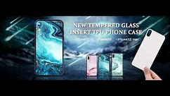 New Sublimation of Tempered Glass Tpu Phone Case