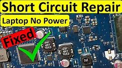 Laptop Motherboard No Power - Troubleshooting Short circuit - Fixed!!-Part 1
