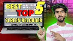 TOP 5 Best FREE Screen Recording Software For PC & Laptop No Watermark/ No Time Limit (2024)