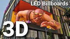 3D LED billboards and OOH advertising amazing Trends 2021, The best 3D LED board in the world