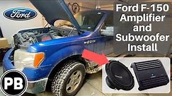 2009 - 2014 Ford F-150 Sub and Amp Install