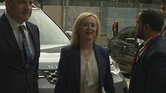 Liz Truss arrives at Tory party conference
