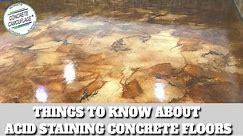 Important Things to Know about Acid Staining Concrete Floors & Exterior [P1 | ConcreteCamouflage.com