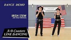IRISH STEW - Line Dance Demo & Walk Through