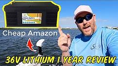 36v Lithium Battery for Trolling Motor, one year review!