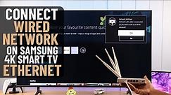 How to Connect Wired Internet to Samsung Smart TV! [Ethernet/LAN]