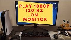 PS5 1080p 120hz on Gaming Monitor Using HDMI and Cold War 120hz Gameplay