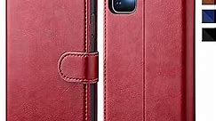 OCASE iPhone 11 Case, iPhone 11 Wallet Case with Card Holder, PU Leather Flip Case with Kickstand and Magnetic Closure, TPU Shockproof Interior Protective Cover for iPhone 11 6.1 Inch (Red)