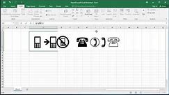 How to insert Telephone (phone) sign (symbol) in Excel