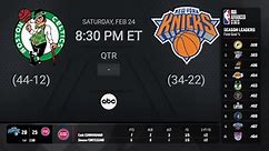 Celtics-Knicks ABC Live Scoreboard