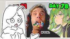 so pewdiepie started drawing... (artist reaction)
