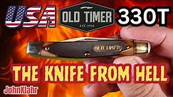 USA Made Schrade Old Timer 330T Middleman Jack. This knife has very hard steel!