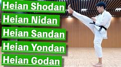 (FULL TUTORIAL) Heian Shodan, Nidan, Sandan, Yondan, & Godan