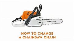 How To Replace Your STIHL Chainsaw Chain | Chainsaw Maintenance | STIHL Chainsaw | STIHL GB