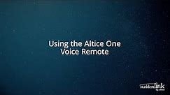How To: Altice One Voice Remote