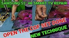SAMSUNG 55" 4K SMART TV REPAIR | HOW TO FIX SAMSUNG 55" 4K PANEL OR DISPLAY PROBLEM.