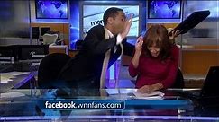 TV News Bloopers: TV Anchor Gets Hit By Laptop