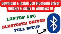 How To Download and install Bluetooth Driver | Dell Bluetooth Driver For windows 10