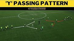'Y' Passing Pattern | 4 Variations | Football/Soccer | (Passing Accuracy and Quality in Football)