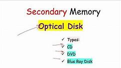 optical disk | Secondary Storage devices | Computer Fundamentals |
