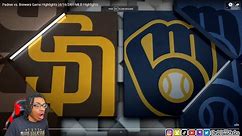 GIANTS FAN REACTS TO Padres vs. Brewers Game Highlights (4/16/24) | MLB Highlights