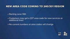 Maryland adding new 227 area code to supplement 240 & 301 phone numbers