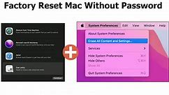 Factory Reset Mac Without Password [for macOS Ventura/Monterey]