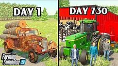 I Spent 2 Years With $0 Starting An Family Farm? | Farming Simulator 22