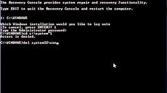 System Restore Using the Recovery Console in Windows XP
