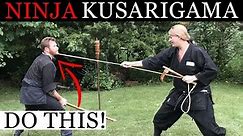 HOW THE NINJA USED KUSARIGAMA IN A FIGHT 🥷🏻 Ninjutsu Weapons Training