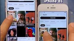 iPhone 6s vs iPhone 7 - open youtube