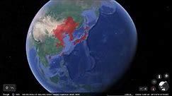 The Japanese Empire in 30 seconds using Google Earth