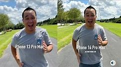 iPhone 14 Pro Max vs iPhone 13 Pro Max Camera Stabilization Test with Action Mode!
