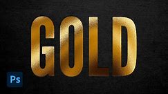 How to Create a Gold Foil Effect in Photoshop
