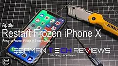 How to restart a FROZEN Apple iPhone 10 ( iphone x reset )