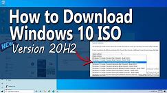 Download Windows 10 October 2020 ISO Version 20H2 | Complete Guide